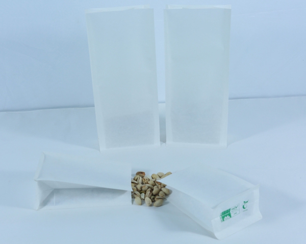 100% Biodegradable Kraft PLA bag stand up pouch  with window Candy food bags Leisure food bags Rice paper bags Tea bags