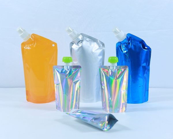 Stand up pouch, Food Grade holographic stand up pouch, Chlid resistant zipper stand up Spout stand up pouch for liquid  spout stand up pouch juice spout stand up pouch